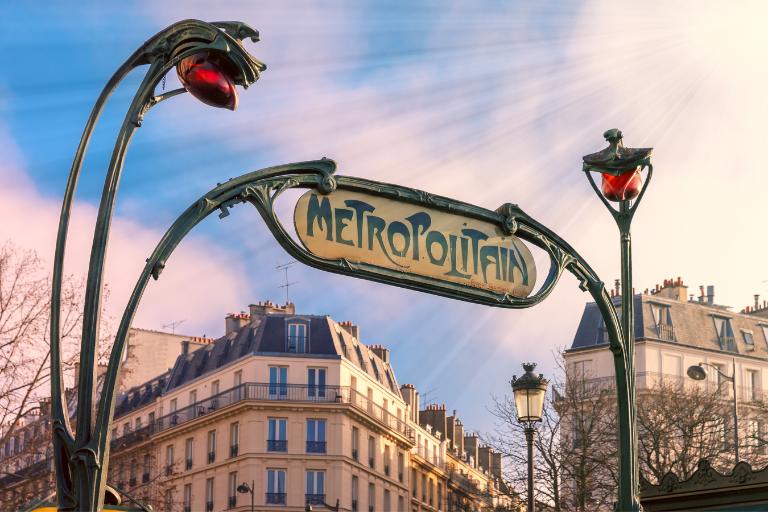 Paris metro entrance