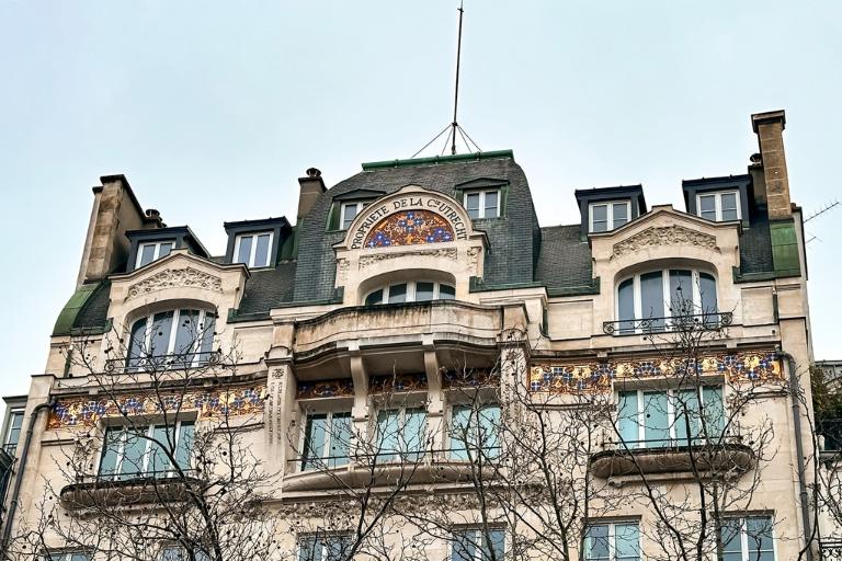 exterior of an art nouveau in paris