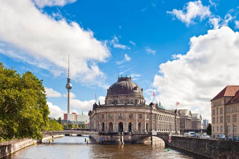 view of the museum island in berlin