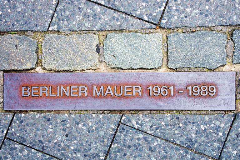 berlin wall marker