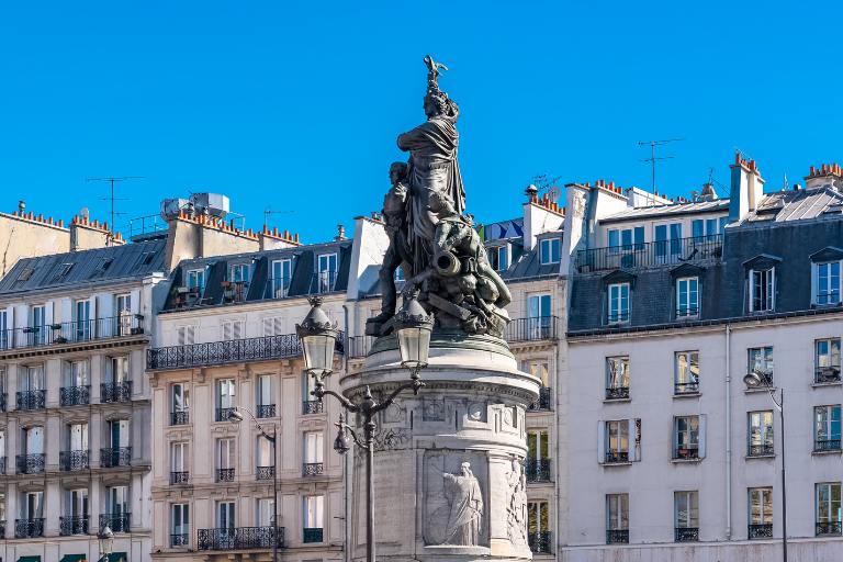 square in Clichy-Batignolles 17th arrondissement 