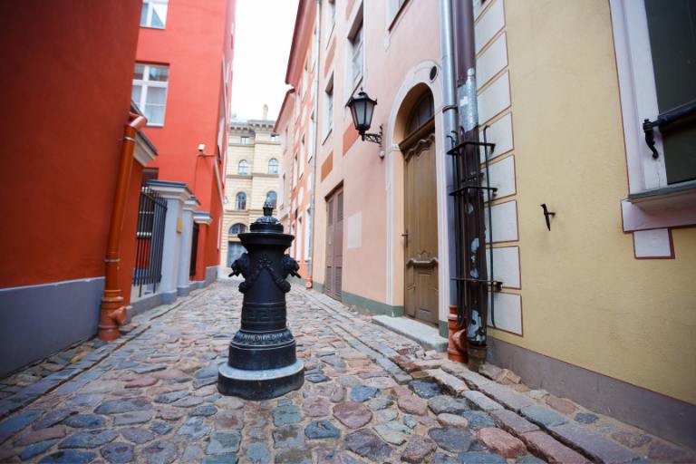 street in Riga Old Town