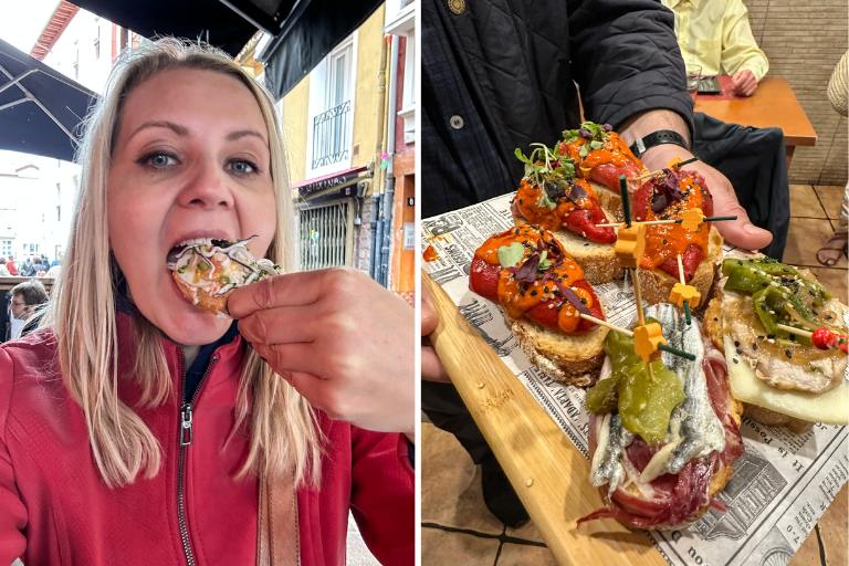 eating pintxos in Vitoria-Gasteiz