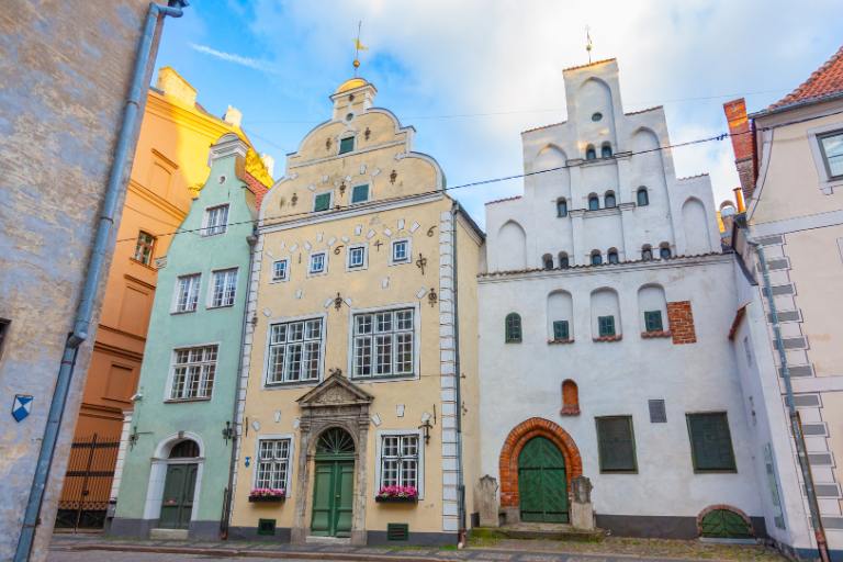 3 brothers buildings in Riga