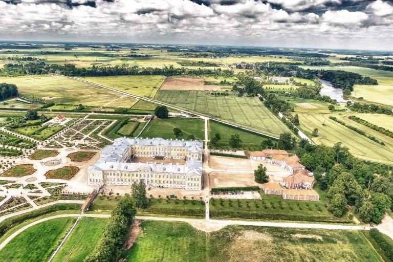 aerial view of Rundale Palace