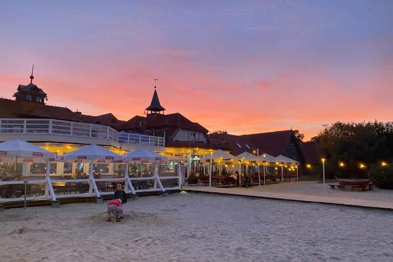 beach patio in sopot