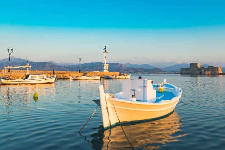 boat in nafplio