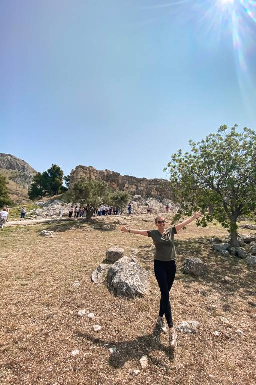 citadel ruins in mycenae