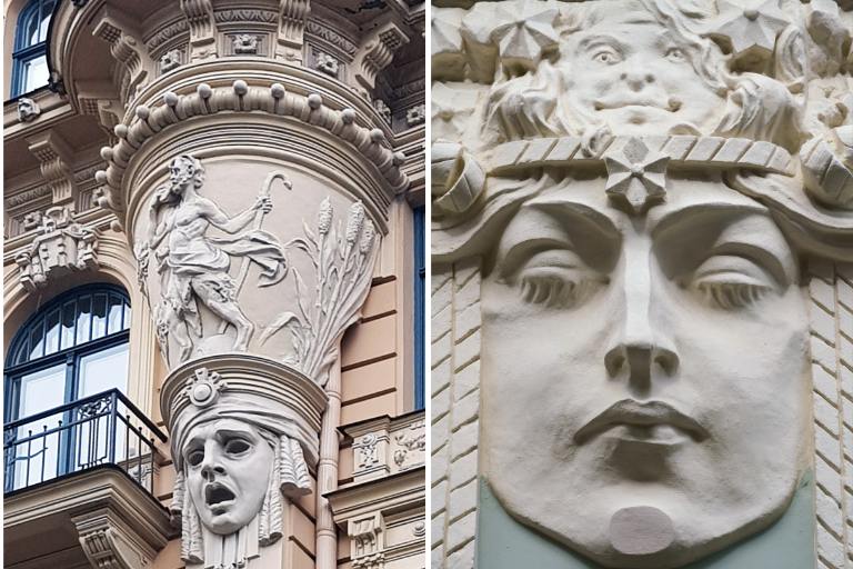 close up faces in riga