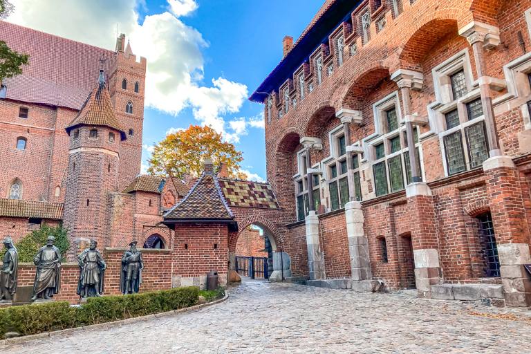 courtyard in malbork castle poland