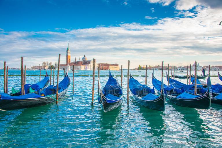 gondolas in venice