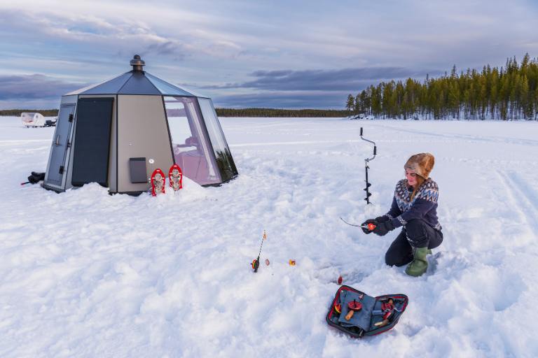 ice fishing