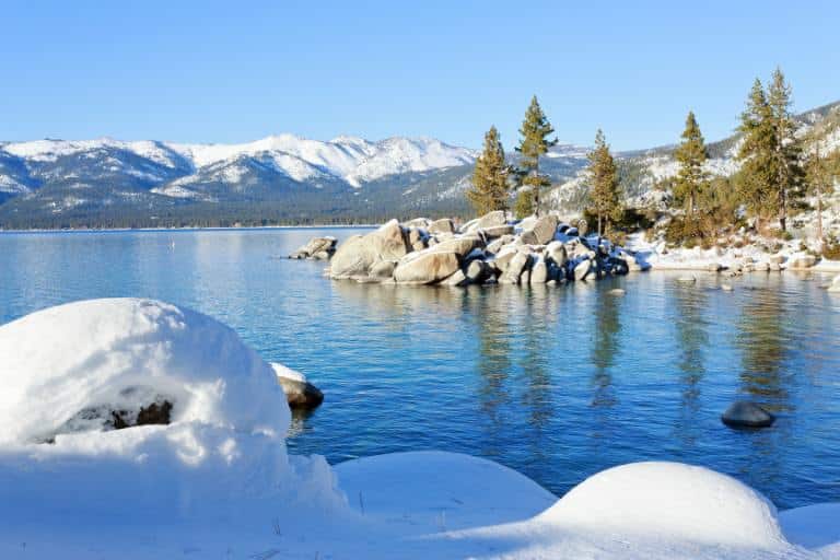 lake tahoe in winter