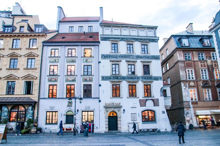 warsaw old town buildings architecture