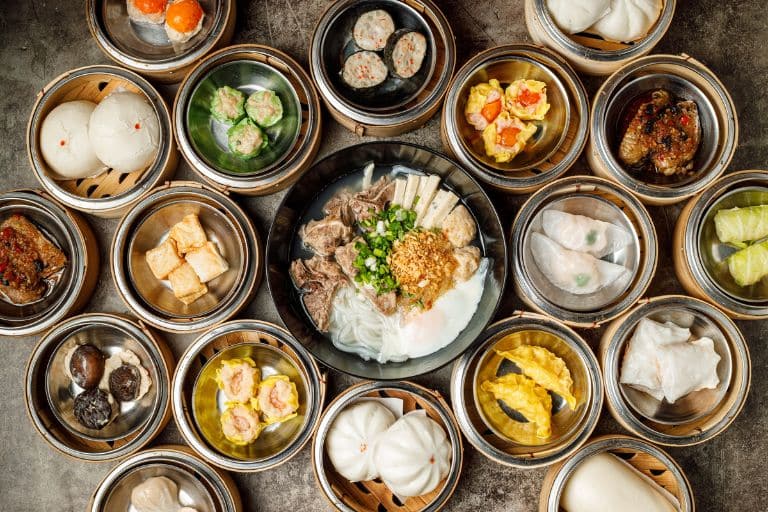 assortment of dim sum in hong kong