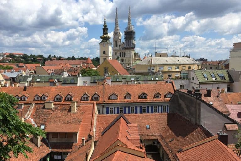 rooftops in Zagreb