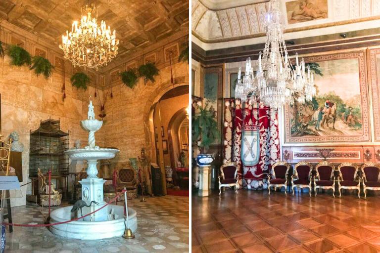 ornate rooms in ajuda palace