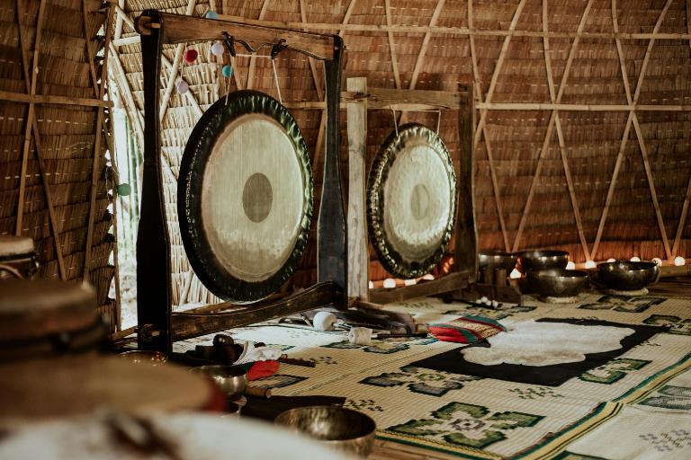 Room with Gongs and Tibetan Bowls