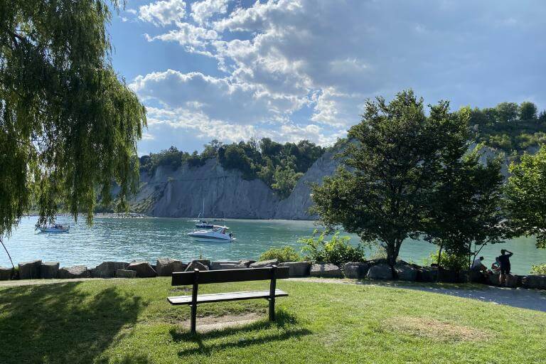 bench scarborough bluffs parks