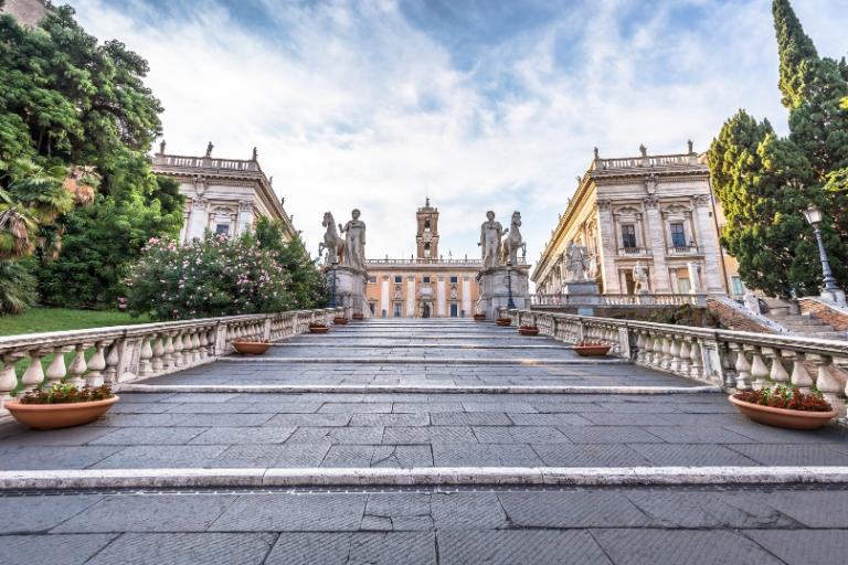 steps to the capitoline museums