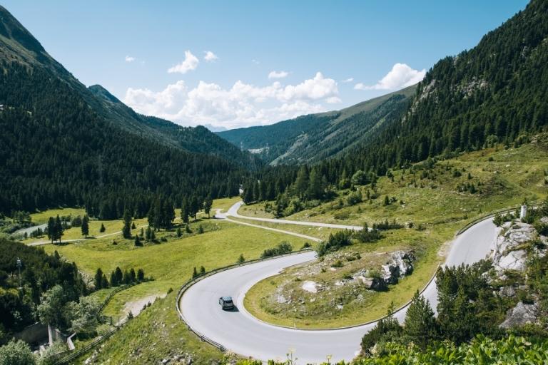 winding road in the mountains