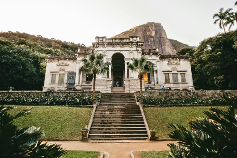 Facade of Parque Lage in Rio de Janeiro
