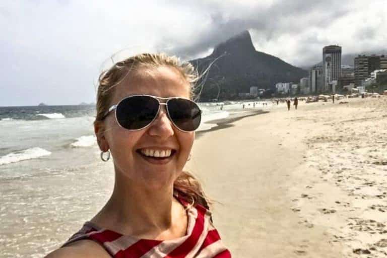 Kasia at Copacabana beach