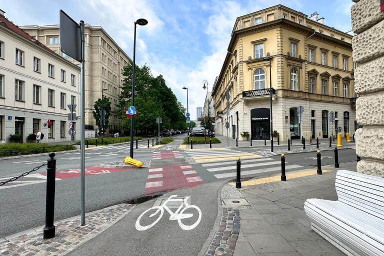 bike lanes warsaw