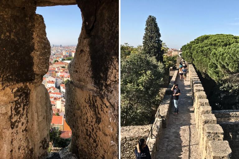 views from sao jorge castle lisbon