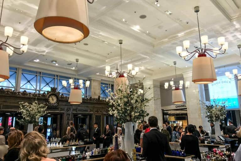 perfume counters at selfridges