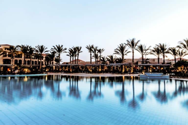big pool in a resort