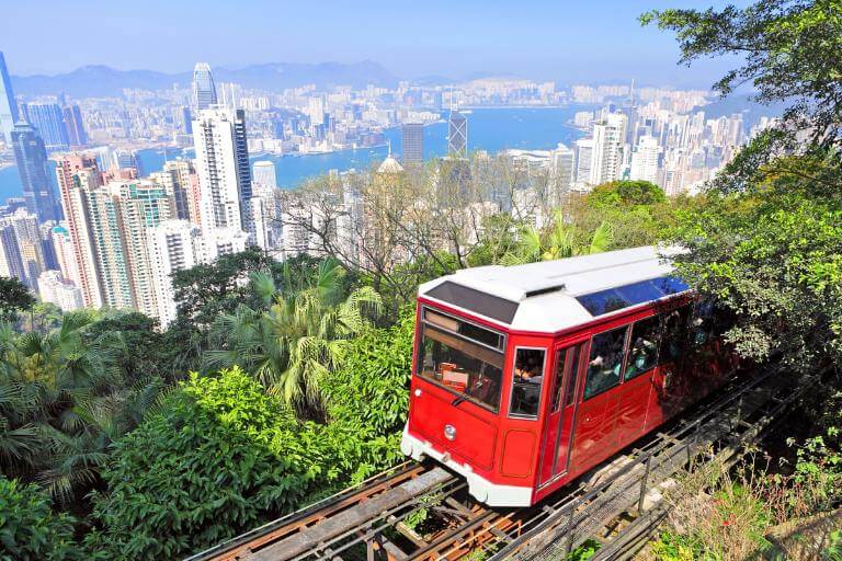peak tram to victoria peak