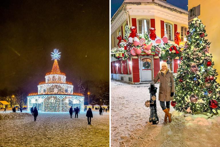 Christmas decor in Vilnius